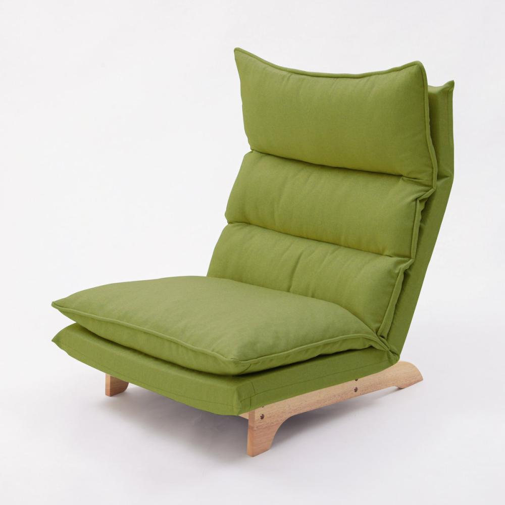 セルタン　ダブルクッションローソファ　１人掛け　ダリアングリーン　Ａ１４２８ａ－ａ－５６２ＧＲＮ