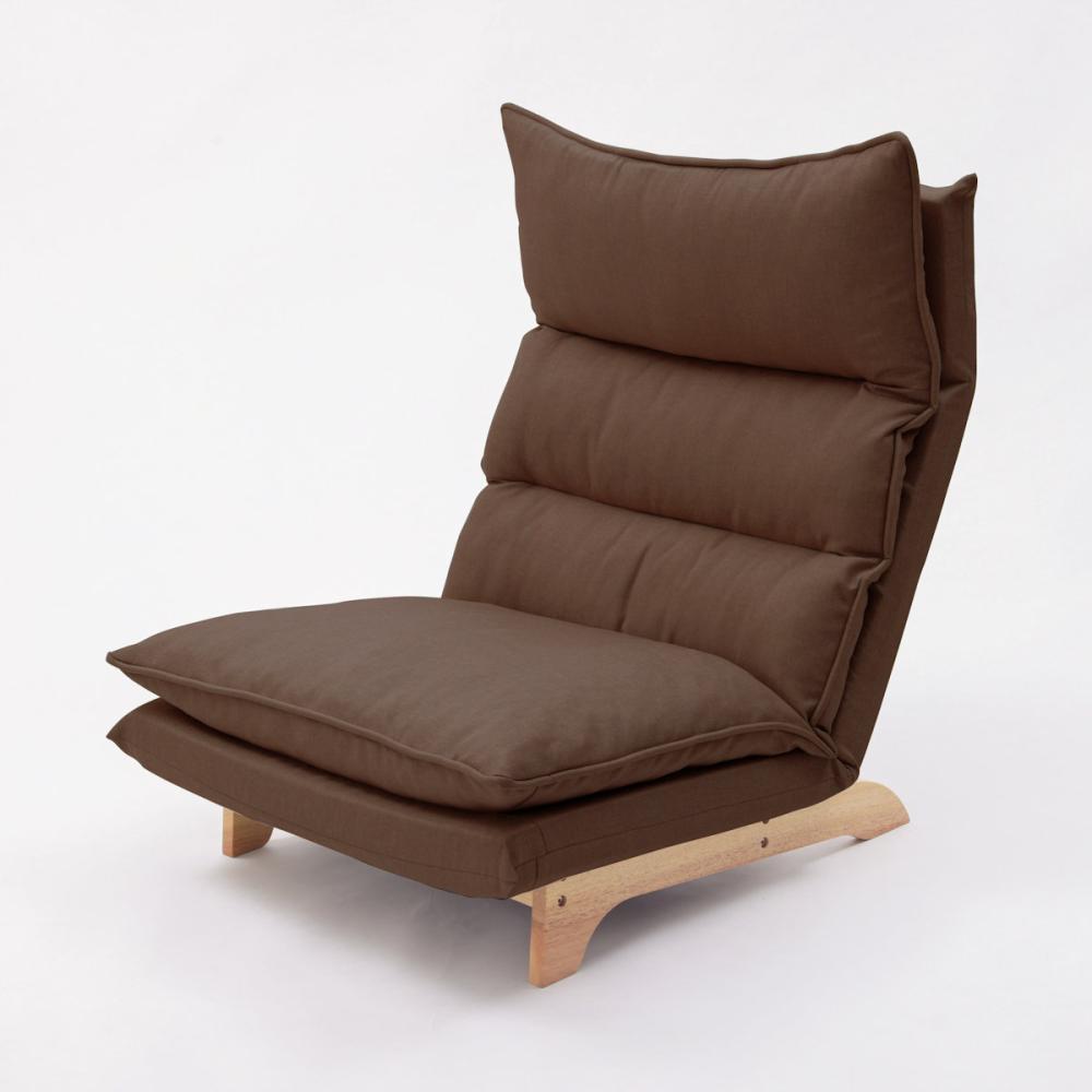 セルタン　ダブルクッションローソファ　１人掛け　ダリアンブラウン　Ａ１４２８ａ－ａ－５６１ＢＲ