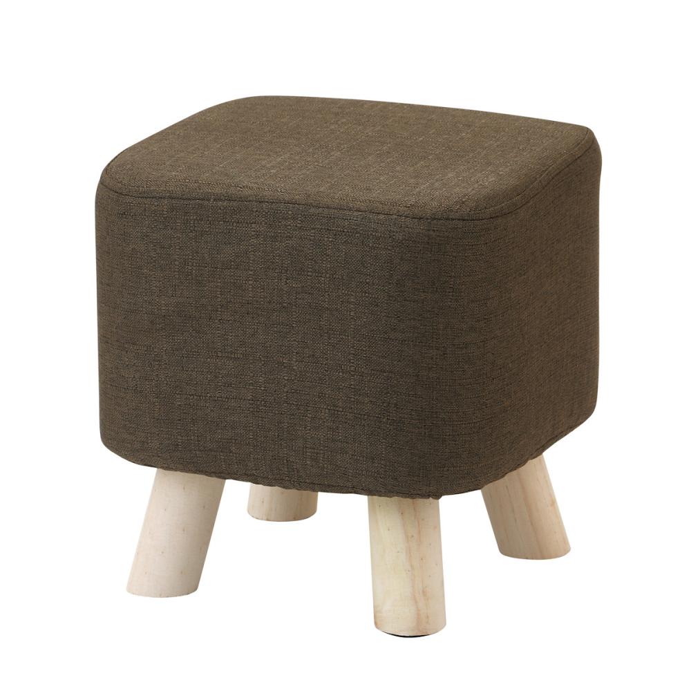 アテーナライフ　ミニファブリックスツール　ブラウン