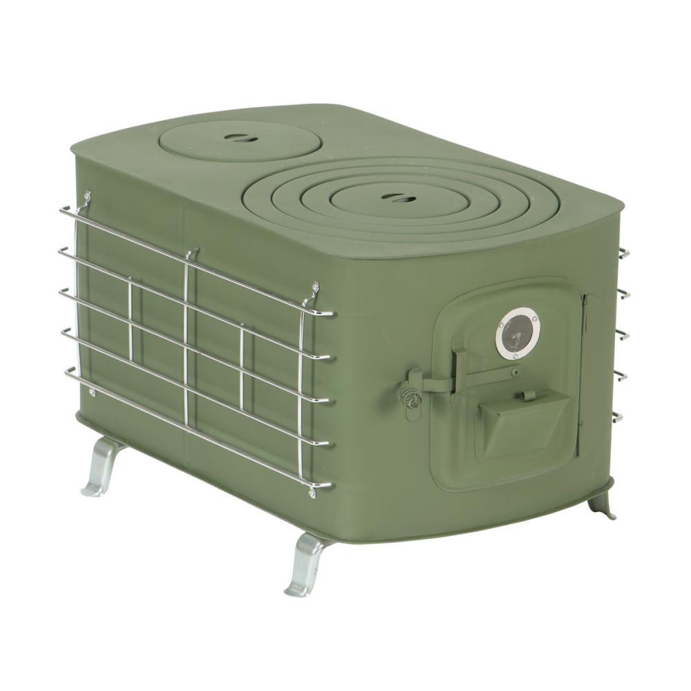 角型マキストーブ　ガード付きワイド（オリーブ）