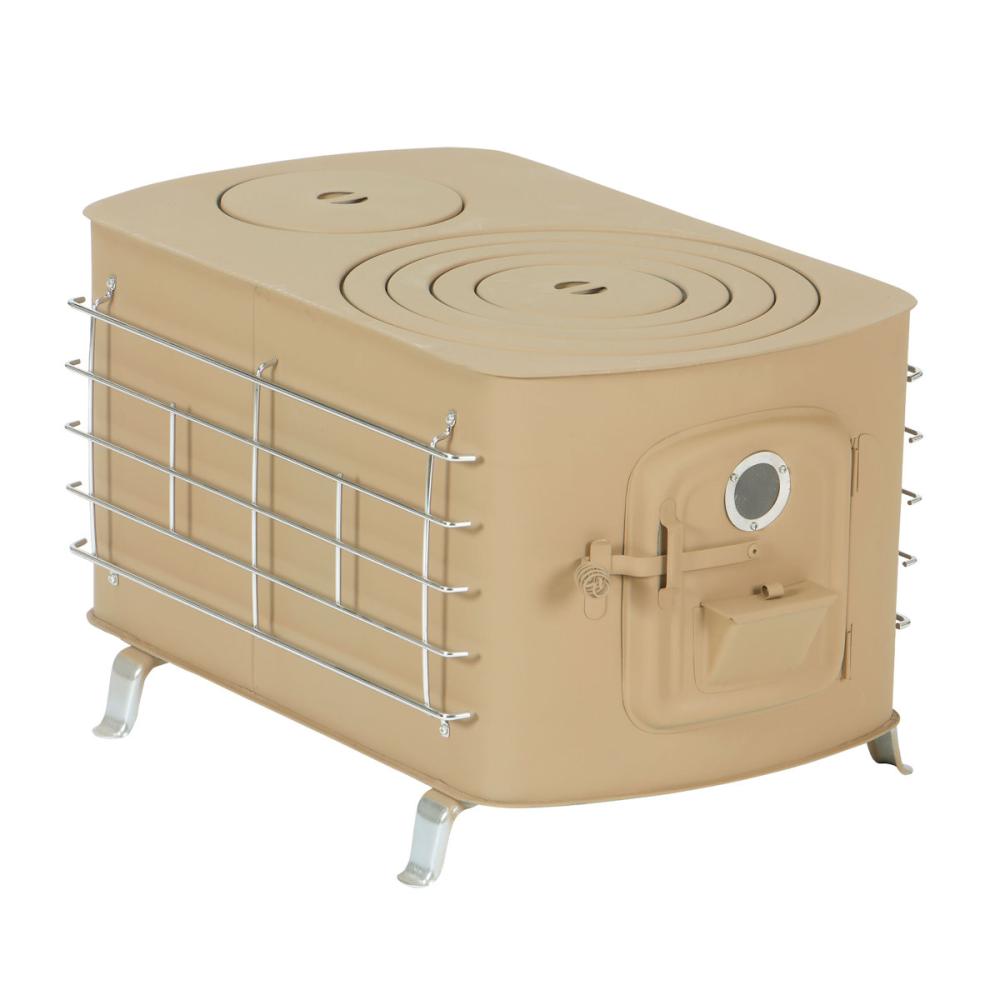 角型マキストーブ　ガード付きワイド（ベージュ）