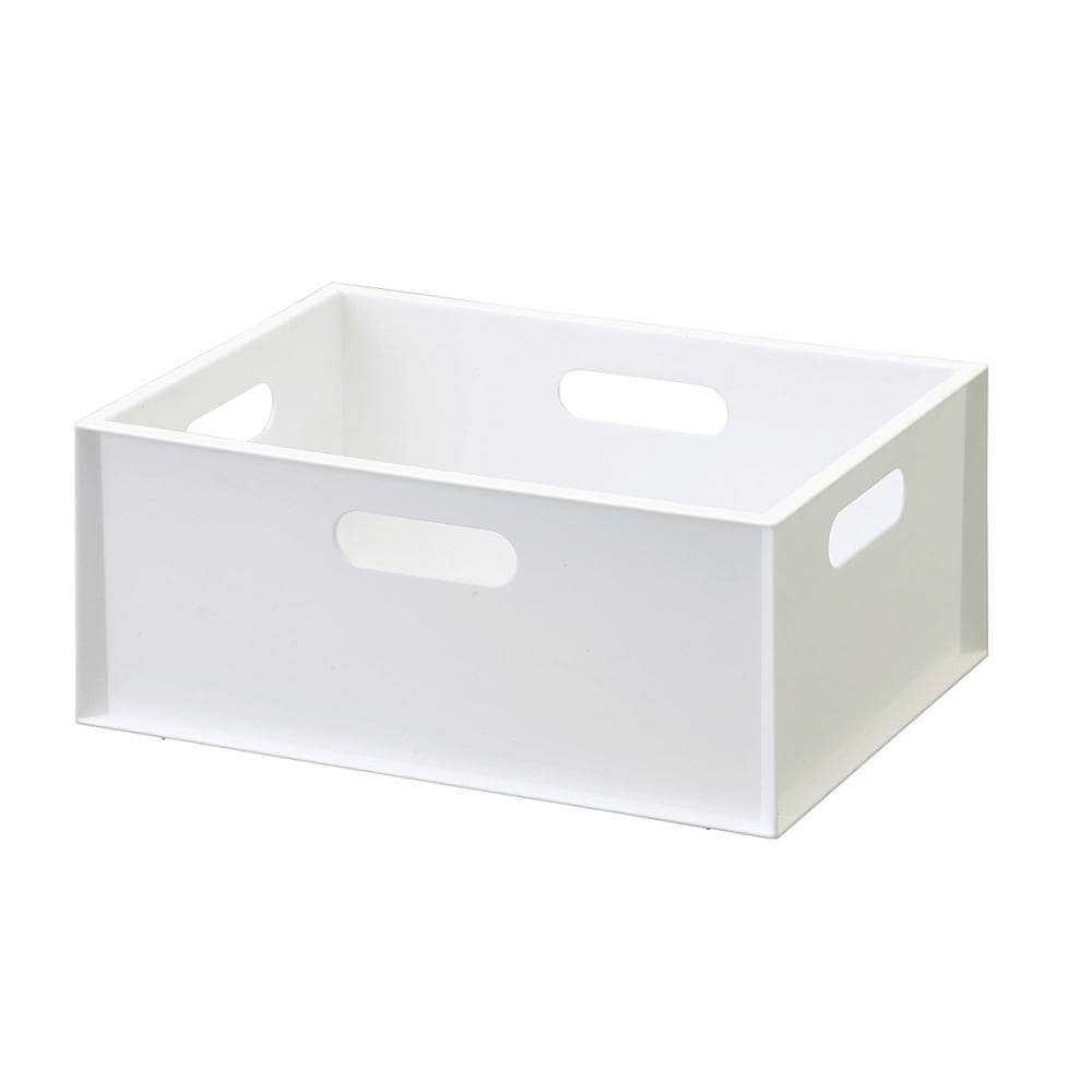 アテーナライフ　すっきり収納インボックス　クォーター　ホワイト