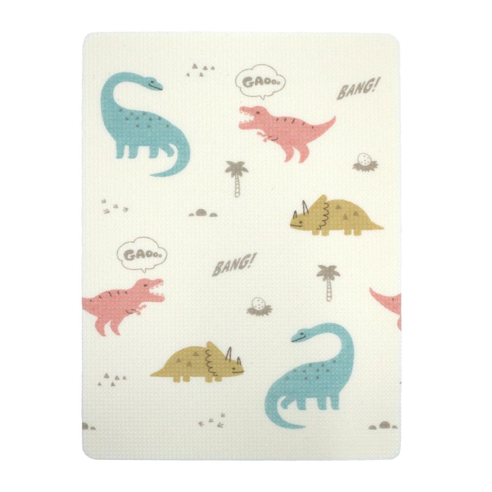 防カビ加工でいつも清潔なハーフマット　恐竜