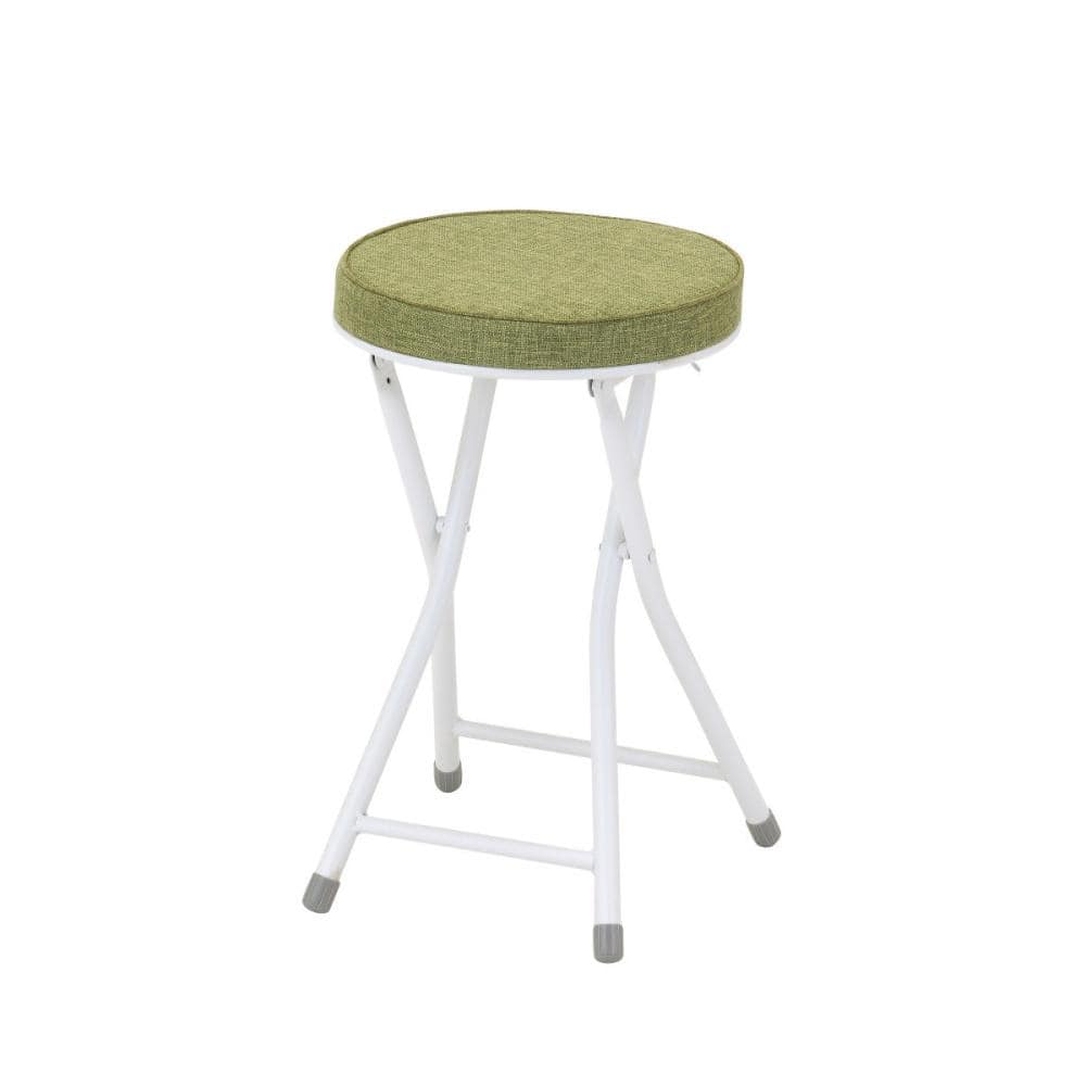 アテーナライフ　ファブリック折り畳みチェア　グリーン