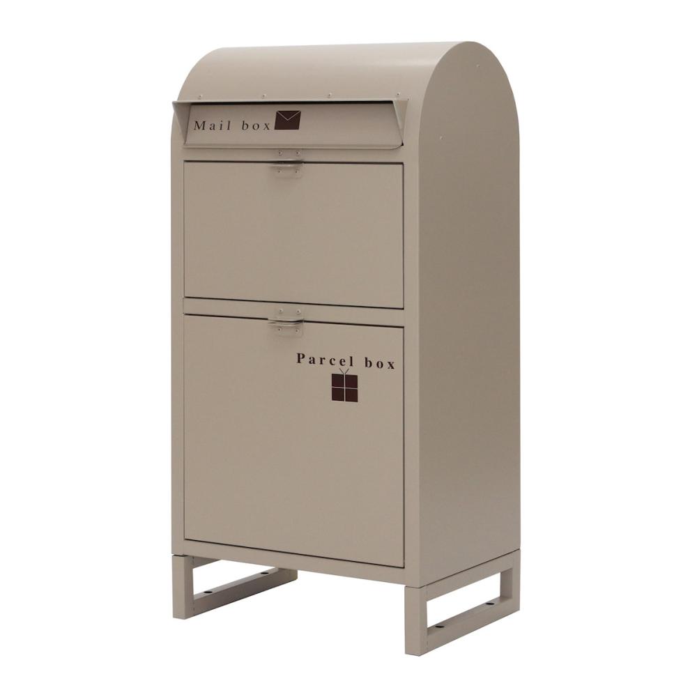 ヤマソロ　宅配ボックス付きポスト　ネビル　アイボリー　７３－８３０