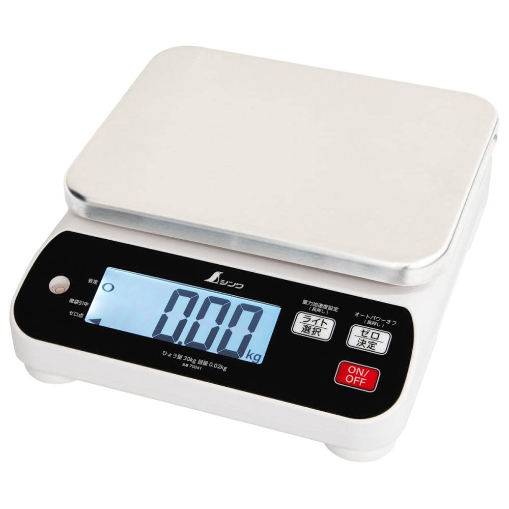 シンワ測定　デジタルはかり　ＷＰ　３０ｋｇ　防塵防水　取引証明以外用　７００４１