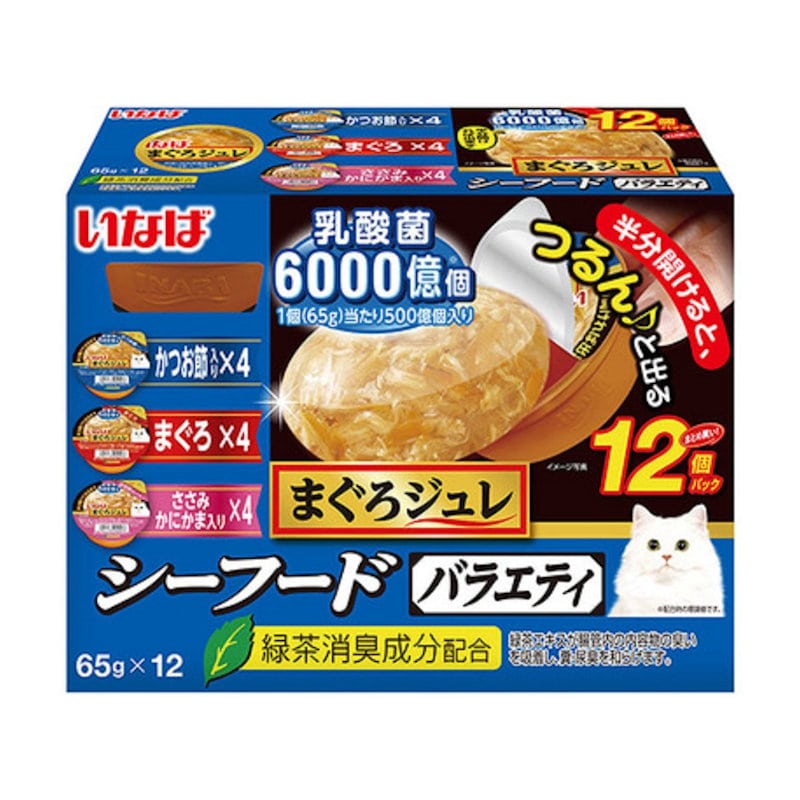 いなば　まぐろジュレ　乳酸菌　シーフードバラエティ　６５ｇ×１２個