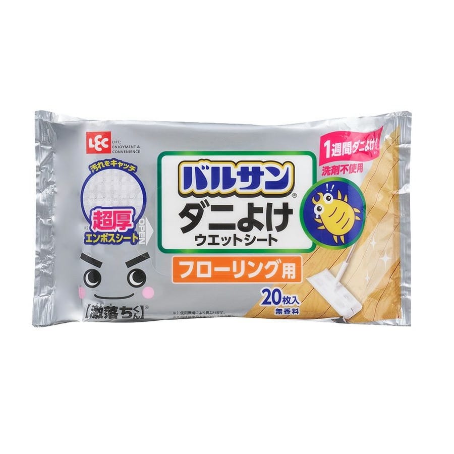 レック　バルサン　激落ちくん　床用超厚ダニよけウエットシート