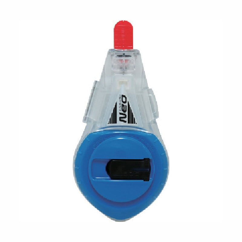 シンワ測定　ハンディチョークラインＮｅｏ　手巻　太糸　ブルー　７７４９４