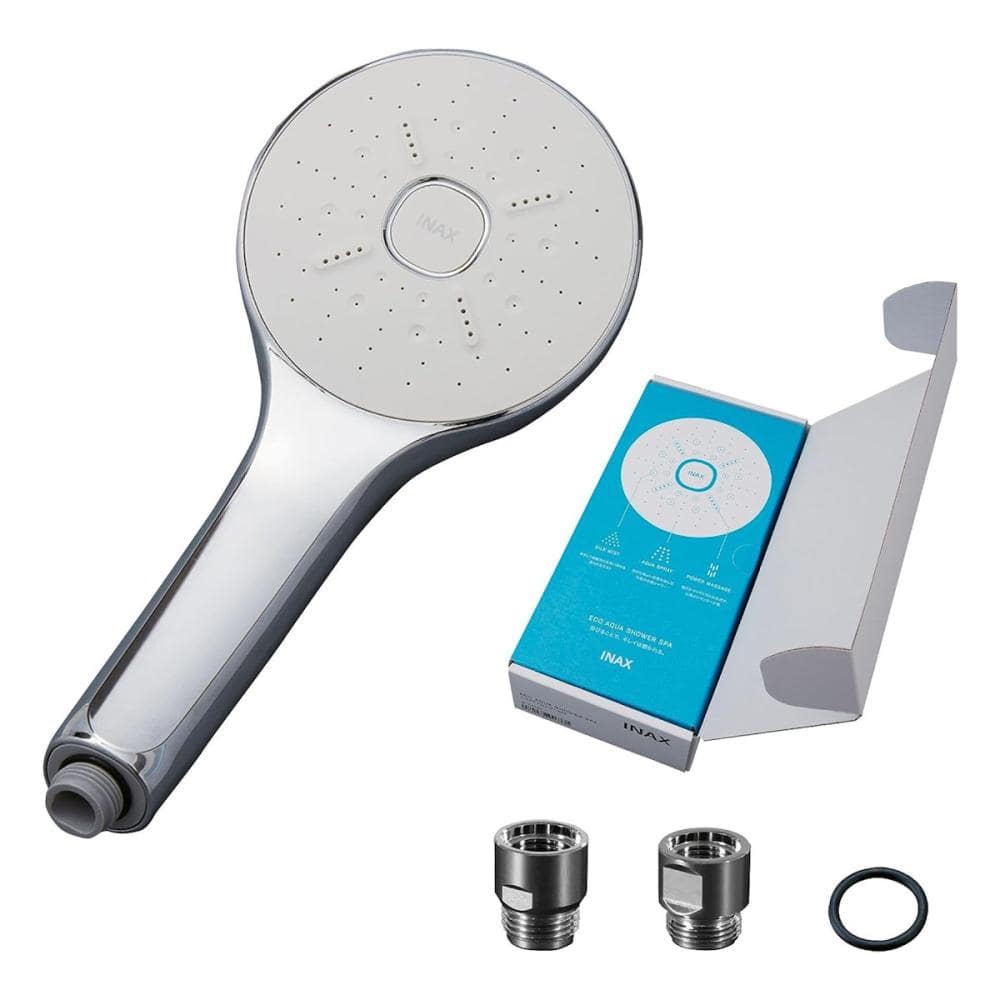 ＬＩＸＩＬ　ＩＮＡＸ　ウルトラファインバブルシャワーヘッド　エコアクアシャワーＳＰＡ　化粧箱・接続アダプター付き　ＰＫーＢＦーＳＭ６