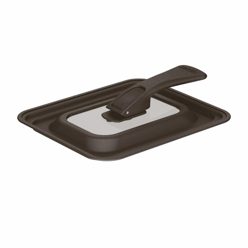 サーモス　折りたたみスタンド式玉子焼きフライパンフタ　１３ｃｍ／１５ｃｍ兼用　ブラック　ＫＬＩ－００１　ＢＫ