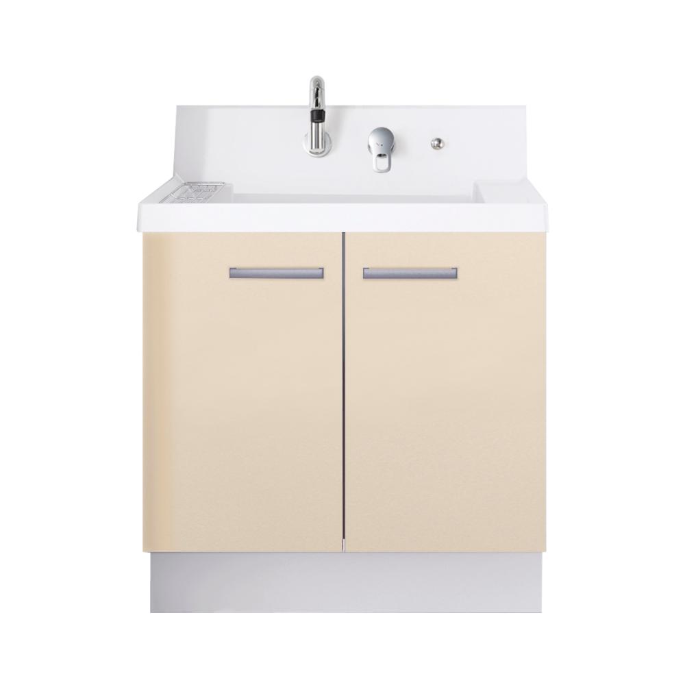 ＬＩＸＩＬ　ＩＮＡＸ　洗面化粧台　Ｋ１シリーズ　扉タイプ　間口７５０×高さ８５０ｍｍ　ライトベージュ　一般地用　Ｋ１Ｎ５－７５５ＳＹーＵ／ＨＶ２Ｈ