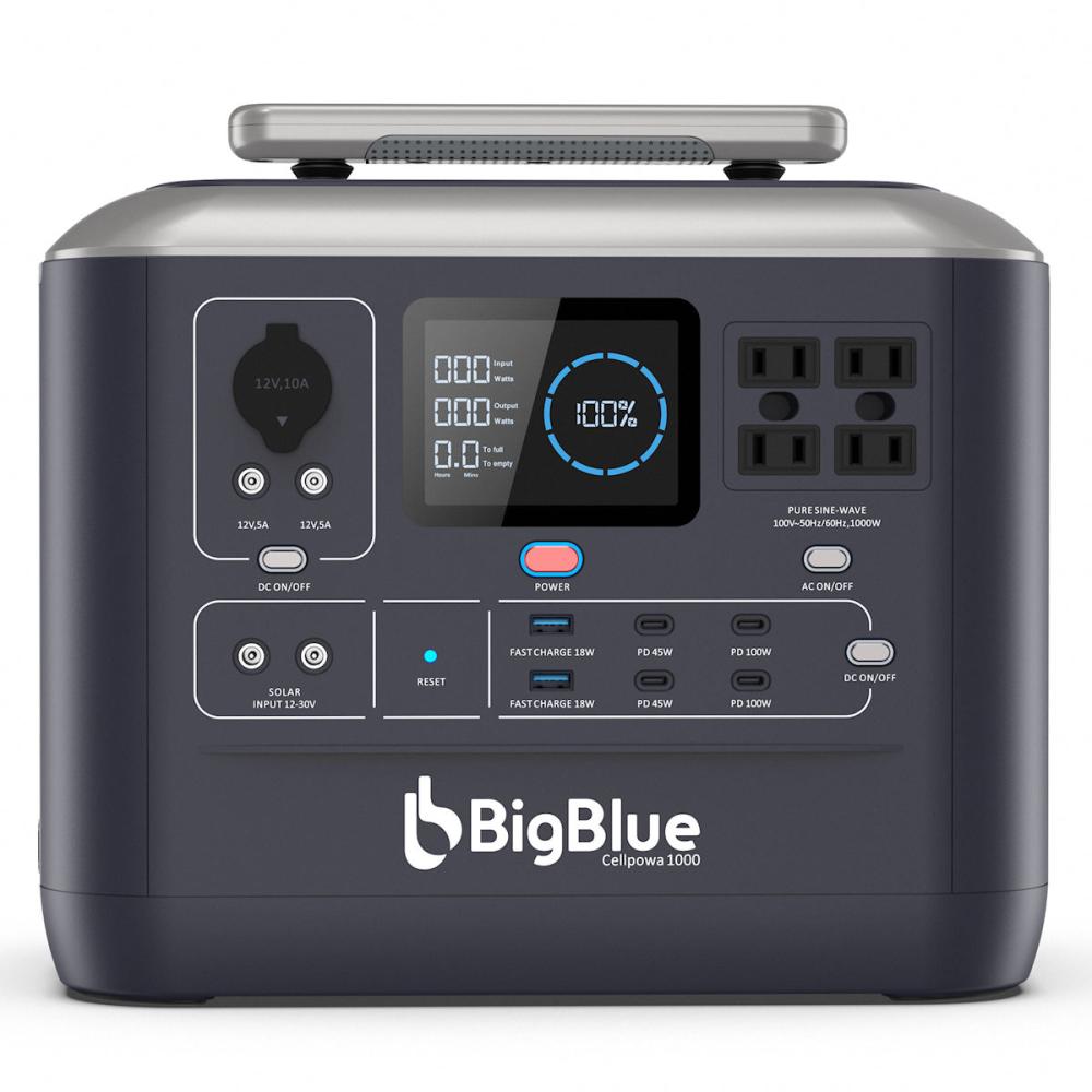 ＢｉｇＢｌｕｅ（ビッグブルー）　ポータブル電源　１０００Ｗ　Ｃｅｌｌｐｏｗａ１０００