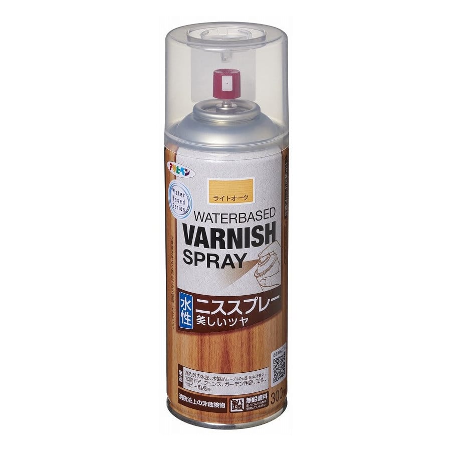 アサヒペン　水性ニススプレー　３００ｍＬ　ライトオーク