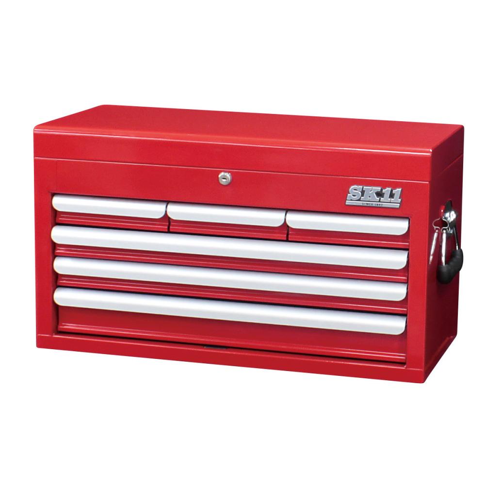 藤原産業　ＳＫ１１　チェスト（４段６引出し）レッド　ＳＲＣ－４０６０ＲＥ
