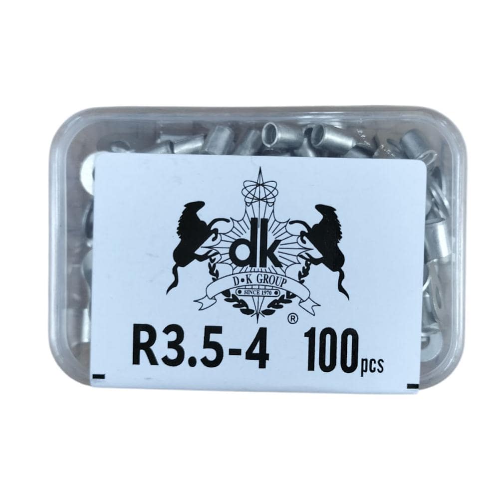 デンカエレクトロン　丸型圧着端子　Ｒ３．５－４　１００個入り