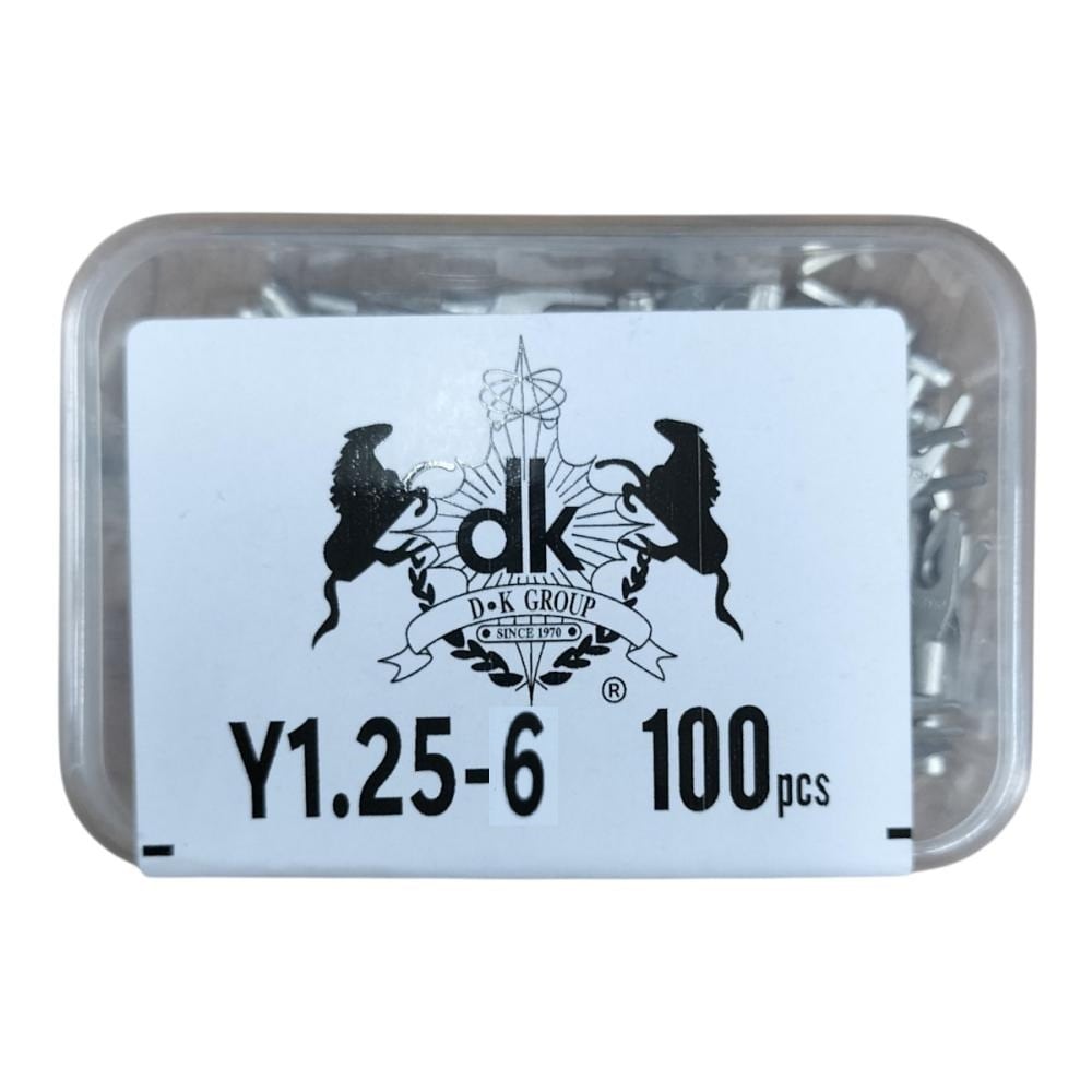 デンカエレクトロン　Ｙ型圧着端子　Ｙ１．２５－６　１００個入り