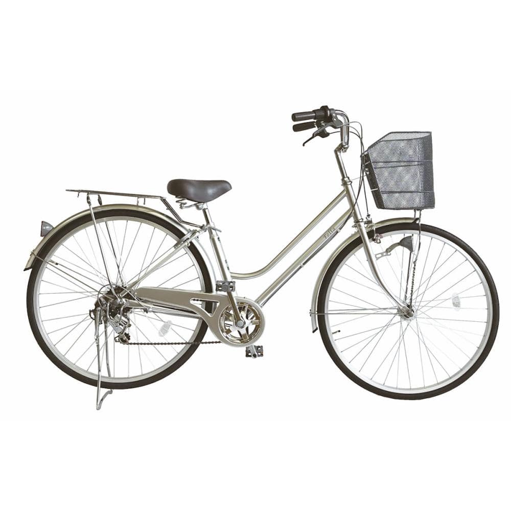 武田産業　軽快車　パンクしにくい　フォッラ　２６インチ　シルバー