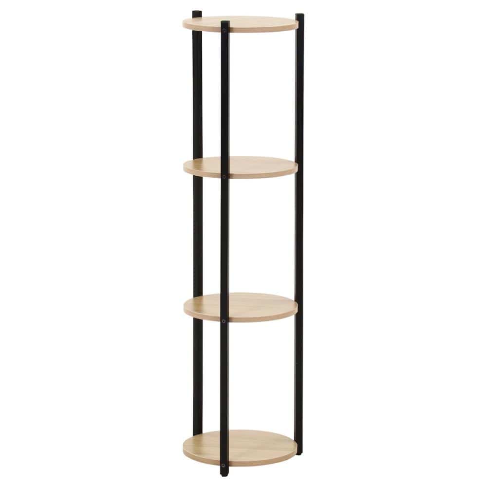 不二貿易　フラワーディスプレイスタンド４段　ブラック