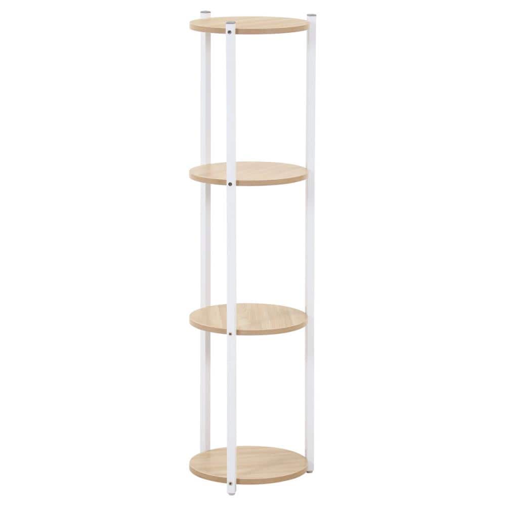 不二貿易　フラワーディスプレイスタンド４段　ホワイト