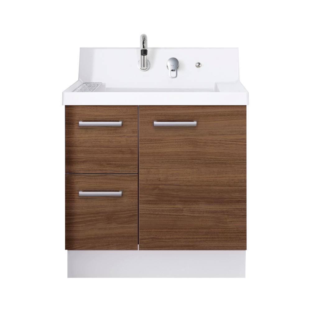 ＬＩＸＩＬ　ＩＮＡＸ　洗面化粧台　Ｋ１シリーズ　片引出タイプ　間口７５０×高さ８５０ｍｍ　クリエモカ　一般地用　Ｋ１Ｈ５－７５５ＳＹーＵ／ＬＭ２Ｈ