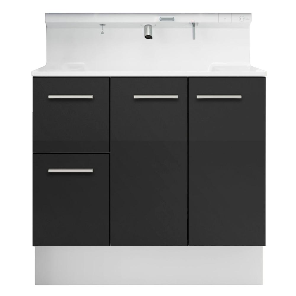 ＬＩＸＩＬ　ＩＮＡＸ　洗面台　Ｒ１シリーズ　間口９０ｃｍ　プッシュ水栓　　ディープグレー　Ｒ１Ｈ１－９０５ＰＹ－ＡＵ／ＨＤ２ＦＣ