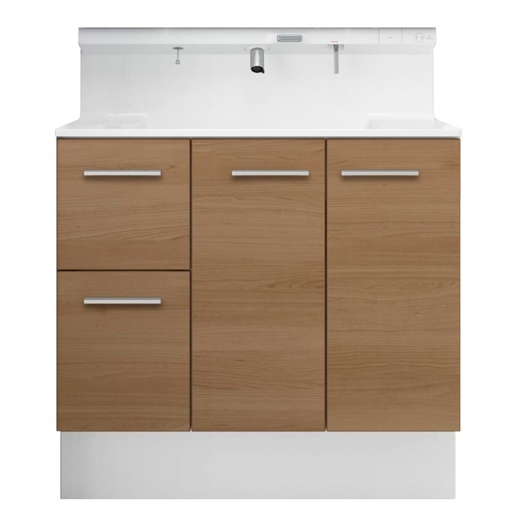 ＬＩＸＩＬ　ＩＮＡＸ　洗面台　Ｒ１シリーズ　間口９０ｃｍ　プッシュ水栓　寒冷地　チェリー　Ｒ１Ｈ１－９０５ＰＹＮ－ＡＵ／ＪＹ２ＦＣ