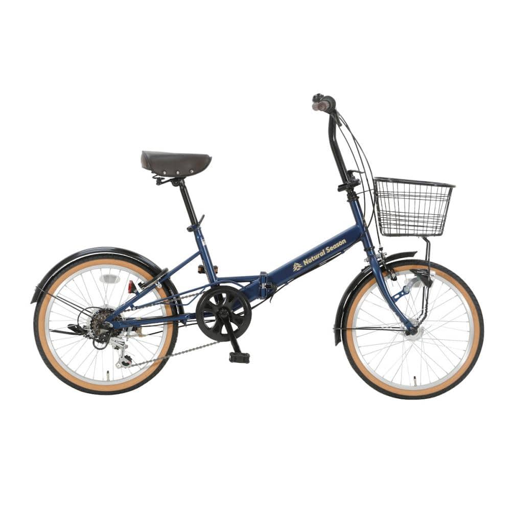 ナチュラルシーズン　折りたたみ車　２０インチ　マットネイビー　２０６　Ｄ２４