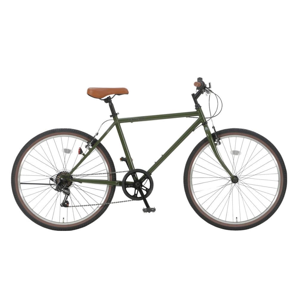 ナチュラルシーズン　マウンテンバイク　２６インチ　マットカーキ　２６６　Ｄ２４