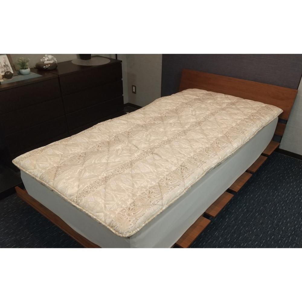 羊毛混　三層敷布団　ベージュ　ＤＳ２３１ＢＥ