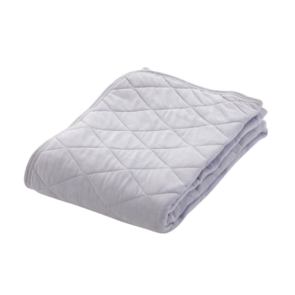 アテーナライフ　敷きパッド　ベロア　パープル　シングル　１００×２００ｃｍ