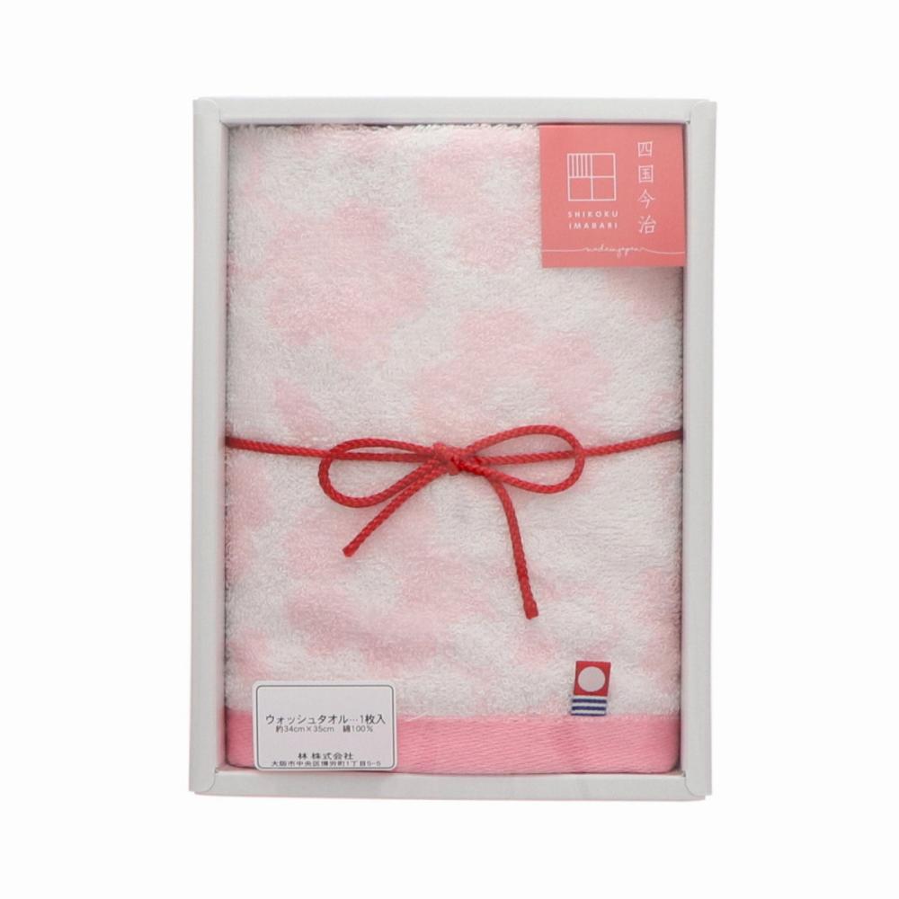 林　今治ギフト　華音　ウォッシュタオル　サクラ