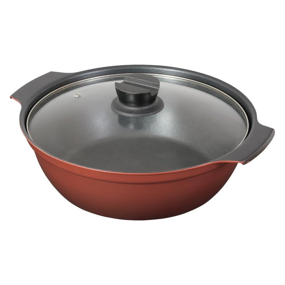 パール金属　旨味　ガラス蓋付き卓上鍋　２６ｃｍ