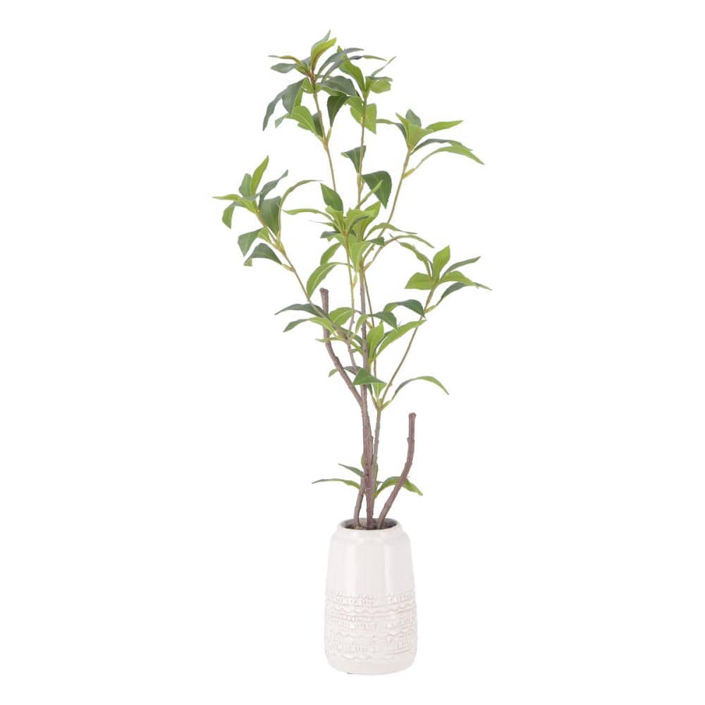 造花観葉　ギンモクセイ　セラミックポット