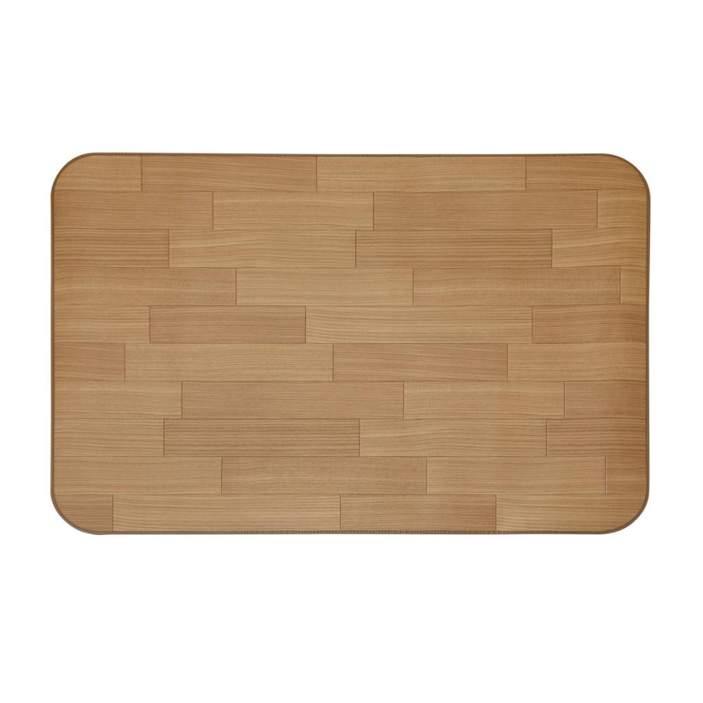 アキレスエアロン　クッションフロアラグ（ダイニングラグ）　ブラウン　１００×１４０ｃｍ