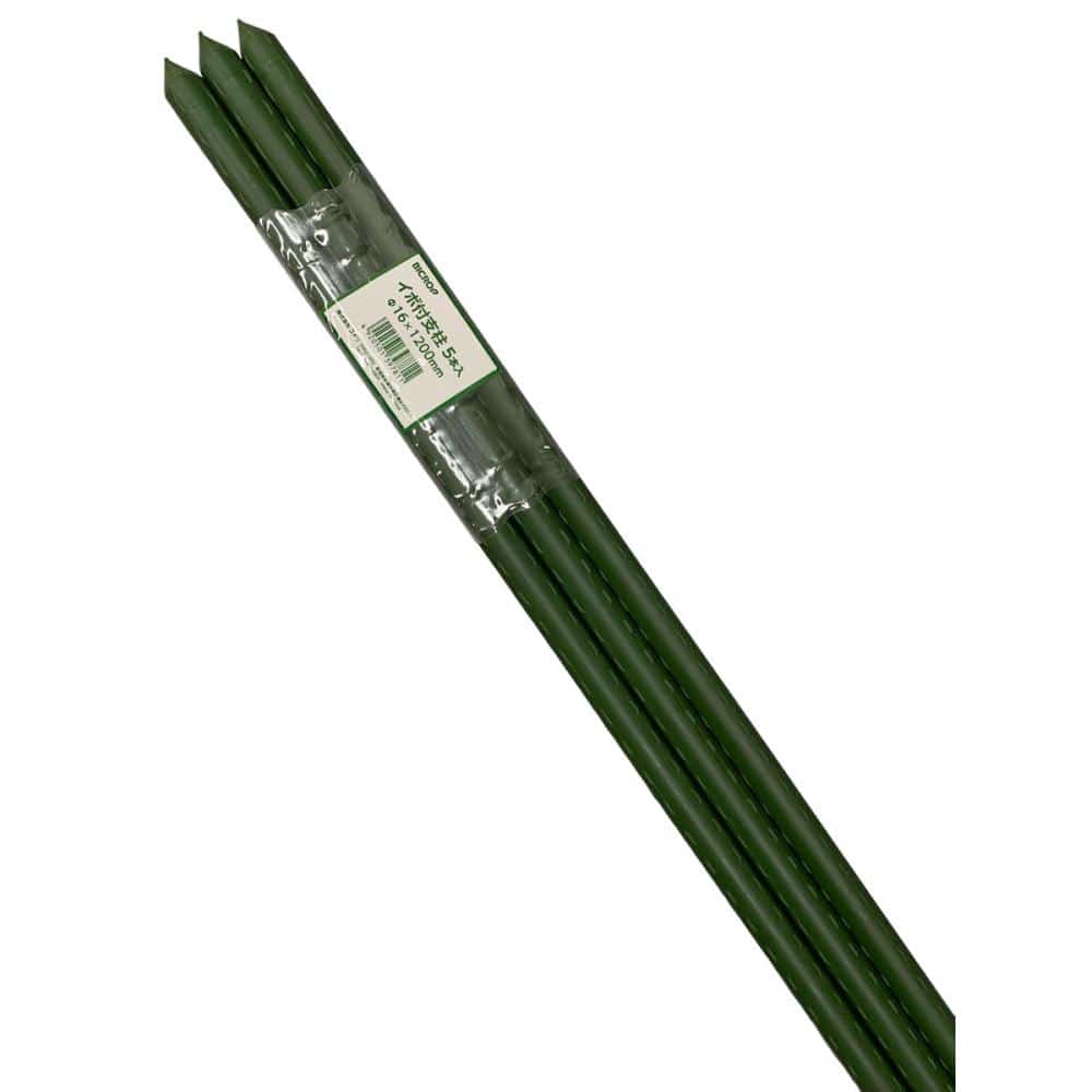 ＢＩＣＲＯＰ（ビックロップ）　イボ付支柱　１６×１２００ｍｍ　５本セット