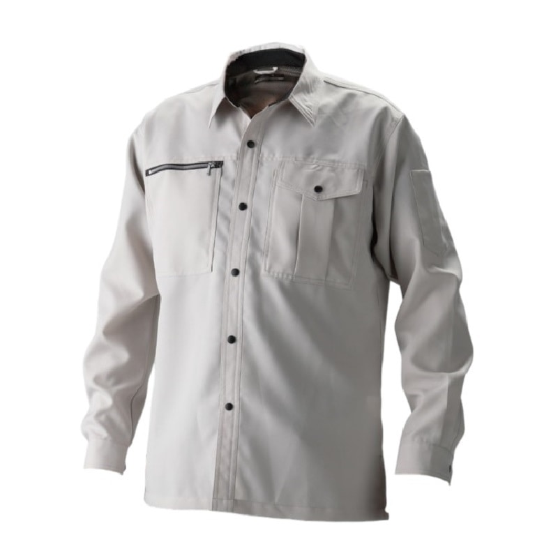 ＢＥＩＳＩＮＧ　ドライワークシャツ　長袖　グレー　Ｌ
