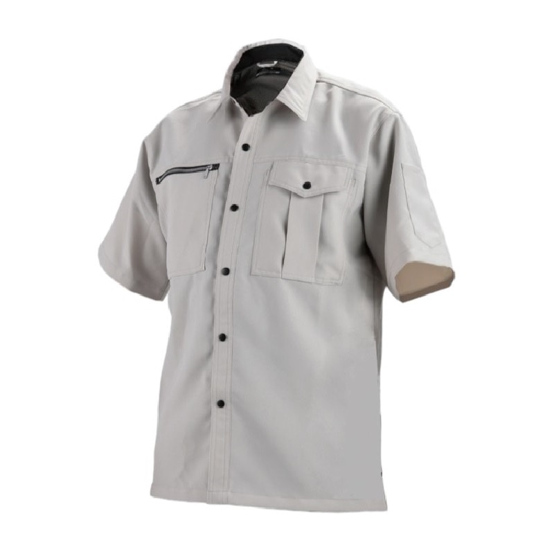 ＢＥＩＳＩＮＧ　ドライワークシャツ　半袖　グレー　Ｍ　