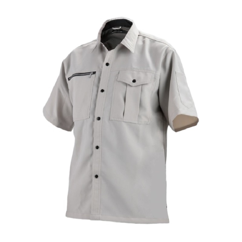 ＢＥＩＳＩＮＧ　ドライワークシャツ　半袖　グレー　Ｌ