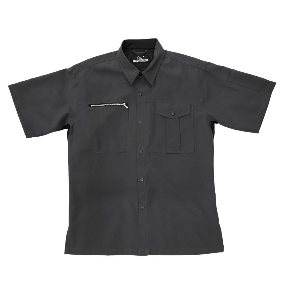 ＢＥＩＳＩＮＧ　ドライワークシャツ　半袖　チャコール　ＬＬ　