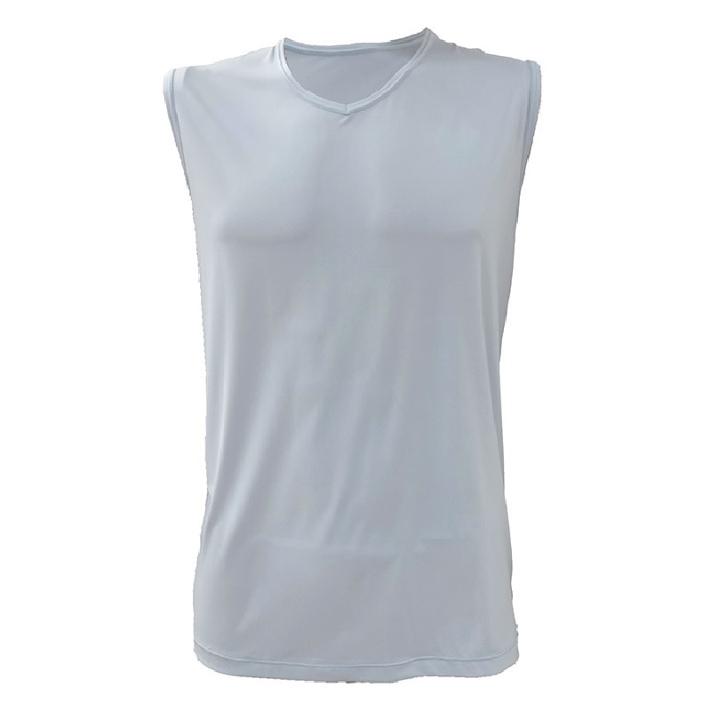 Ｋ＋ＷＯＲＫＳ　７クールドライ　ノースリーブＶ　－７℃超冷感　ライトグレー　Ｌ