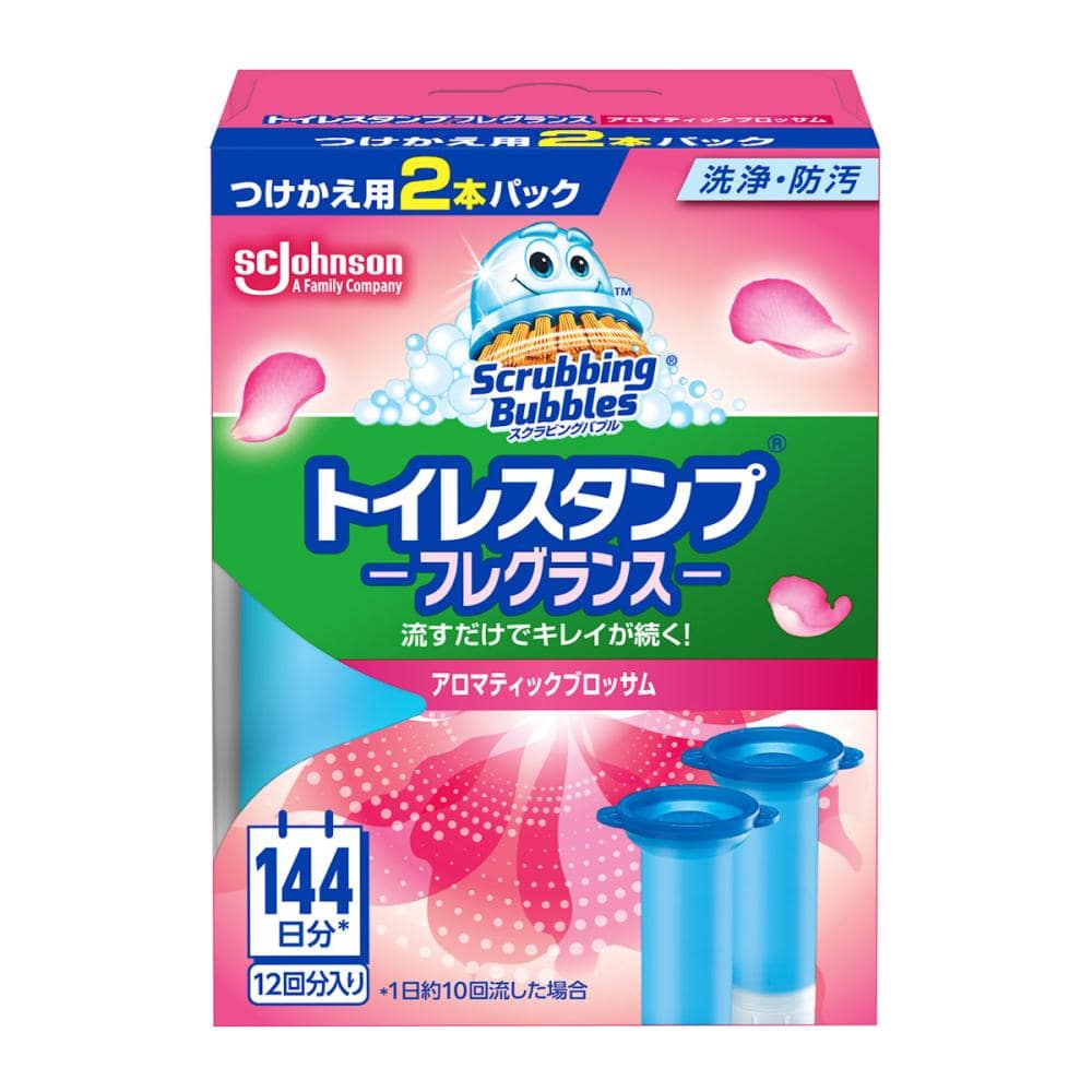 ジョンソン　スクラビングバブル　トイレスタンプ　アロマティックブロッサム　付け替え用　３８ｇ×２個入り
