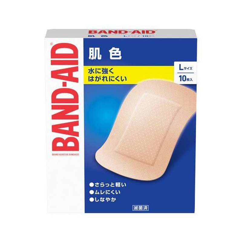 ジョンソン　バンドエイド　肌色　Ｌサイズ　１０枚入り
