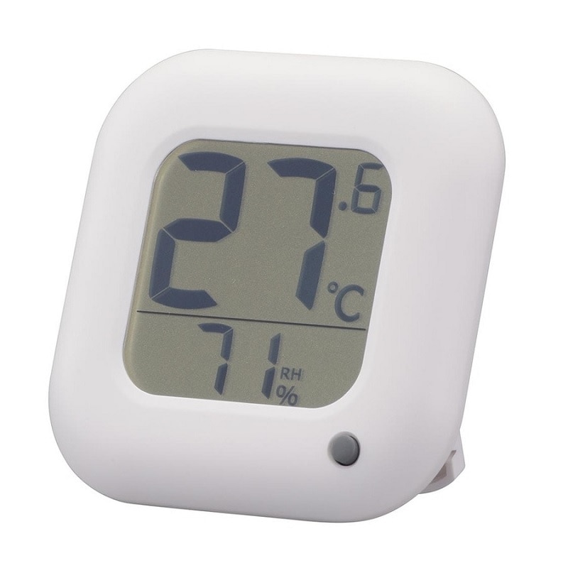 オーム電機　デジタル温湿度計　白　ＴＥＭ－１００Ｂ－Ｗ