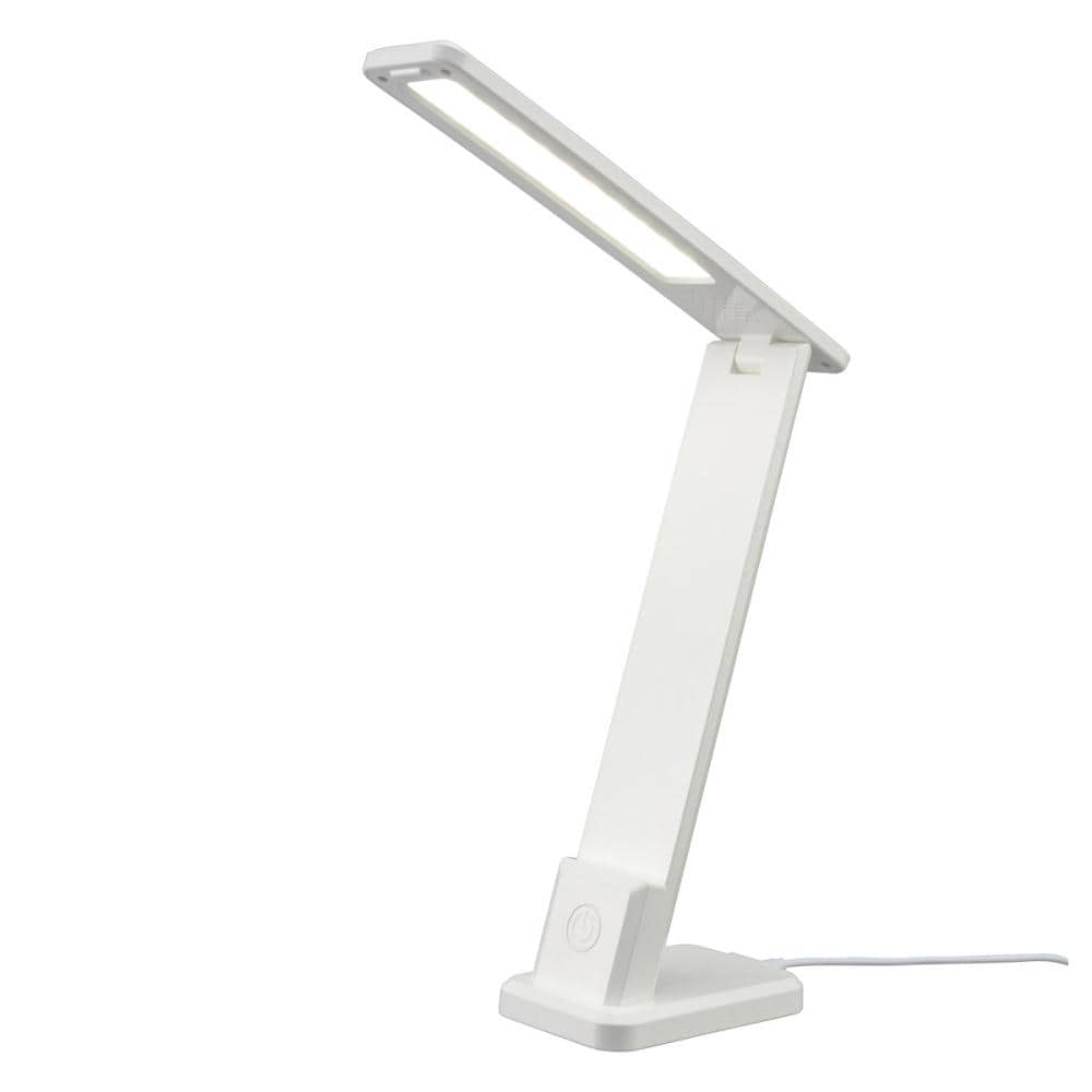 オーム電機　ＬＥＤデスクランプ　折りたたみ式　ホワイト　ＬＳ２０ＵＳＢ－Ｗ