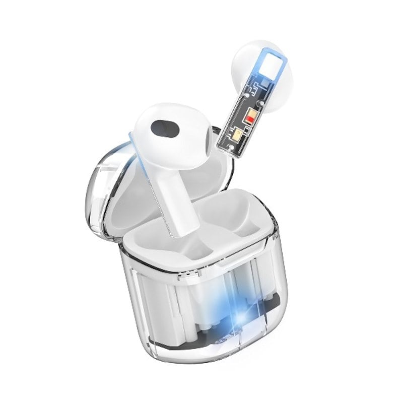 磁器研究所　スケルトン　フルワイヤレスイヤホン　ホワイト