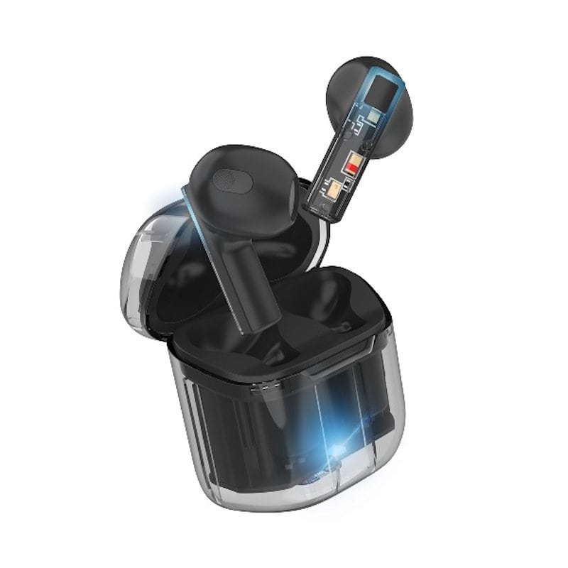 磁器研究所　スケルトン　フルワイヤレスイヤホン　ブラック