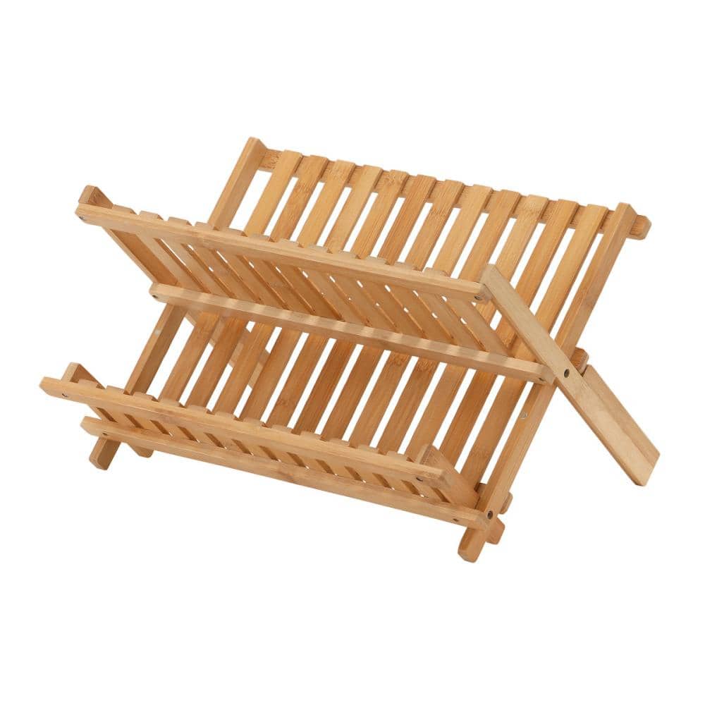 アテーナライフ　竹製食器水切りラック