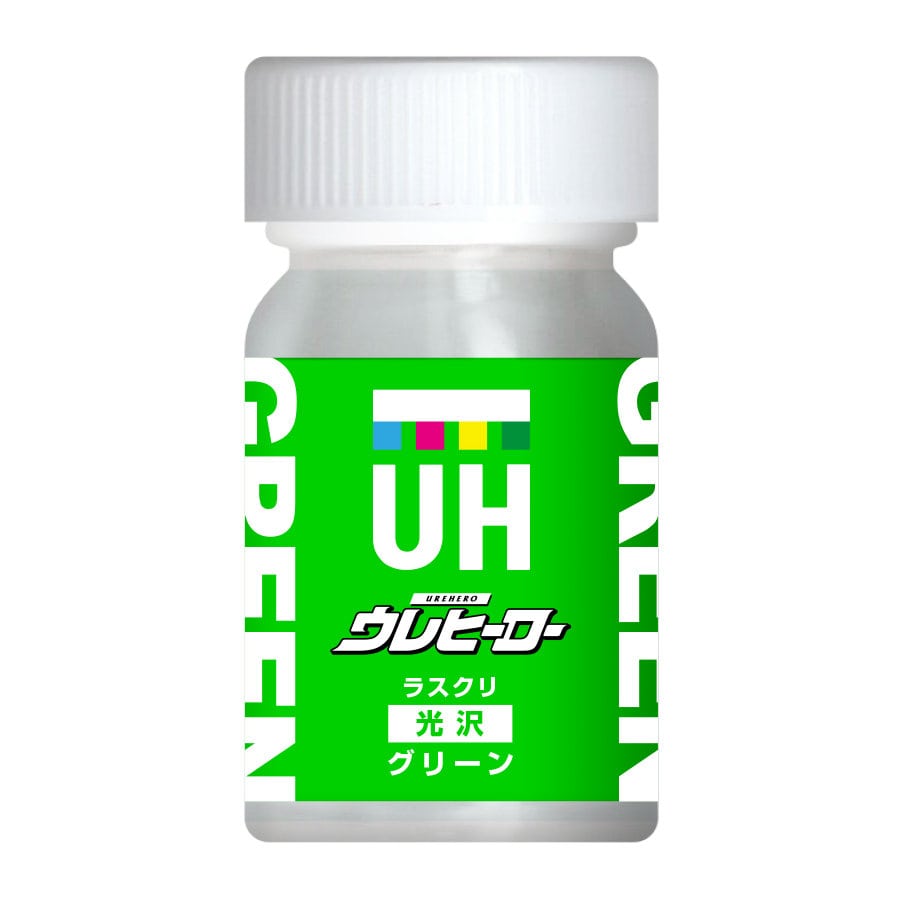 斎藤塗料　ウレヒーロー　ラスクリ　１００９　１５ｍｌ　グリーン