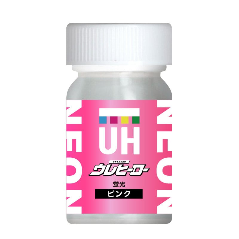 斎藤塗料　ウレヒーロー　ラスクリ　１５ｍｌ　蛍光ピンク